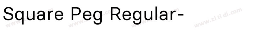 Square Peg Regular字体转换